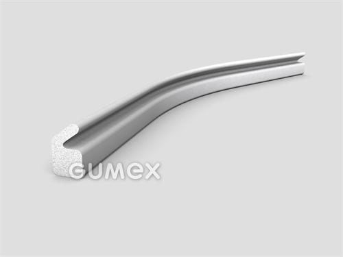 Silikónový mikroprofil tvarový, 13,4x8mm, hustota 400kg/m3, -60°C/+225°C, biely